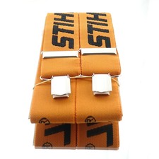 STIHL Hosenträger Orange & Schwarz mit Metallclips & Kunststoffinlay 110 cm