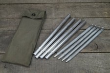 BW Bundeswehr Zeltbesteck Stangen Heringe Zelt Dackelgarage Tasche oliv