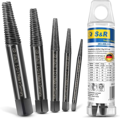 Schraubenausdreher 5 tlg - schraubenausdreher, 5-tlg