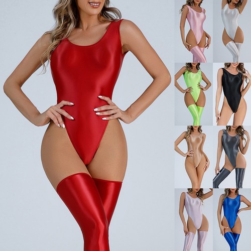 Glänzender damen badeanzug - damen,
