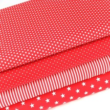 STOFFPAKET Rot BW WEIHNACHTEN