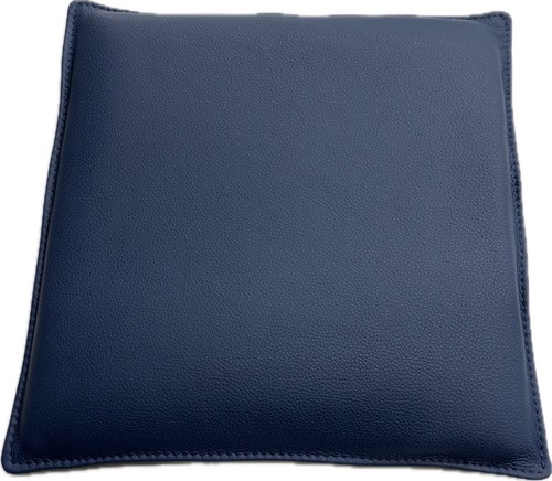 Echt leder blau sitzkissen - echt,