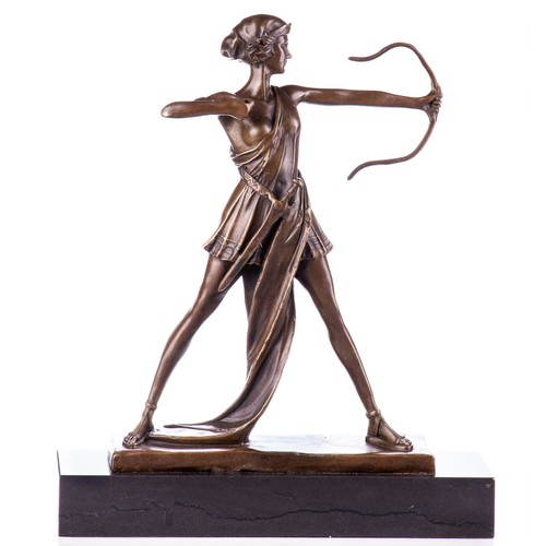 Bronze skulptur bogenschützin - skulptur,