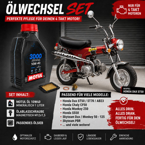ölwechsel set honda dax - set,