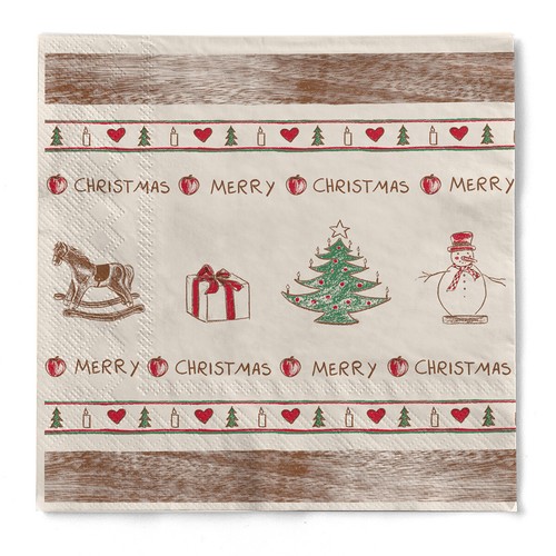 Serviette nostalgie aus tissue - aus,