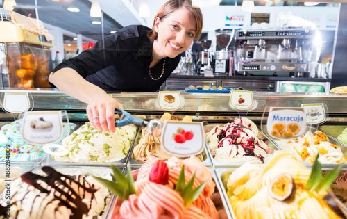 Eisprobe eis speiseeis eisauto - speiseeis,