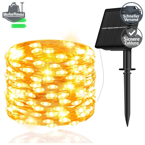 Solar lichterkette außen - solar,