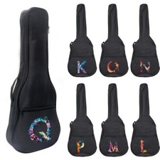 Bedruckte Buchstaben Gitarrentasche 31-41 Zoll gepolstert Akustikgitarre Instrument Tasche Koffer