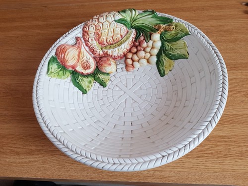 Obstschale keramik mediterran - obstschale,