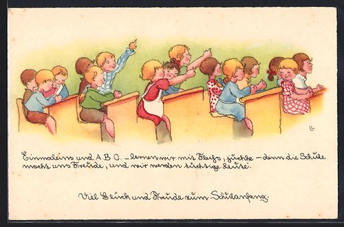 Künstler liesel - künstler-ak,