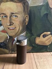 Vintage Erdnuss 🥜 Spender Dose Edelstahl Palisander Look V2