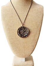 Pentti Sarpaneva Bronze Anhänger mit Kette, signiert, 1960-1970 