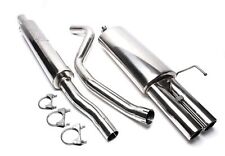 TA-Technix Edelstahlanlage 2x76mm rund gebördelt Audi 80 B4 Limousine + Avant