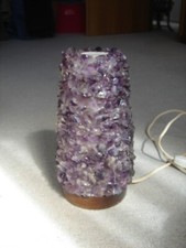 Lampe Tischleuchte mit Amethystbesatz