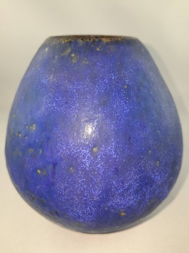 Blau braune kugelvase - blau,