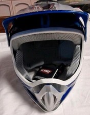KIMO Kinder Motorrad Crosshelm Sport Blue Gr.- XXL (59-60 cm) Kinder Helm