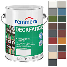 REMMERS Deckfarbe Wetterschutzfarbe Holzfarbe Zinkfarbe 2.5L FARBWAHL