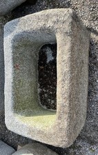 Granitbrunnen Wassergrand Granittrog Brunnen Garten Wasser Natursteintrog massiv