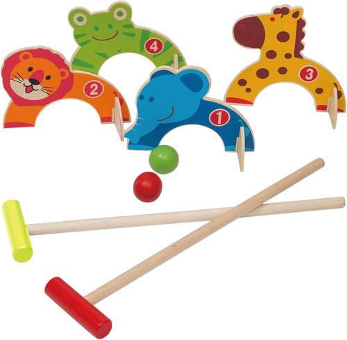 Holz krocket set - krocket, kinder