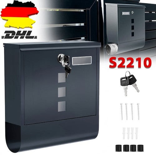 Verzinkter stahl briefkasten - verzinkter,