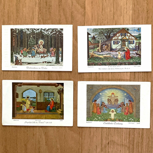 Andachtsbildchen - 4x,