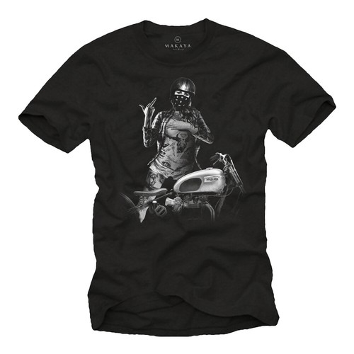 Biker herren shirt mit sexy - herren, t-shirt