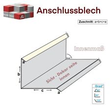 Anschlussblech Dach Wandnschlussblech Kantblech Wandschiene Wandprofil 100cm