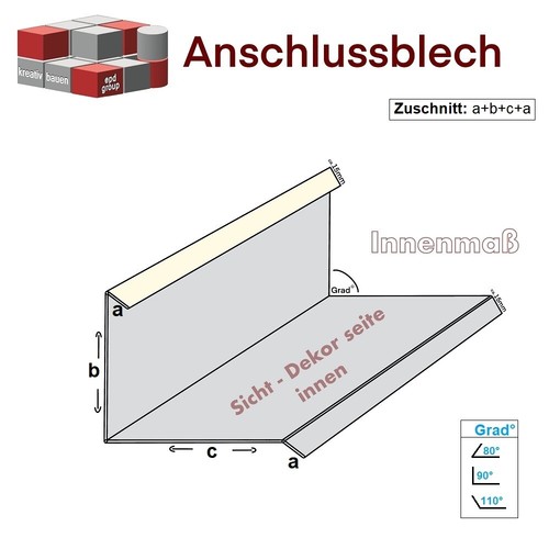 Anschlussblech dach - anschlussblech,
