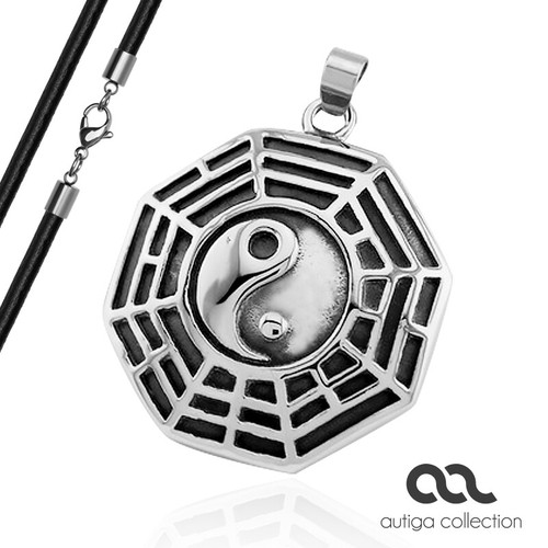 Anhänger yin yang acht - yin,