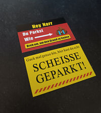 25x Falschparker Scheisse