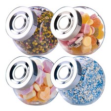 4er Set Vorratsgläser