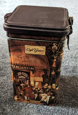 Dose Eduscho Café Greco eckig mit Bügelverschluß