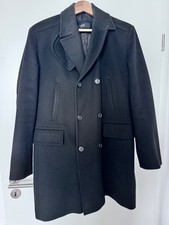 Hugo Boss - Cashmere Mantel Herren - Gr. 50 - schwarz