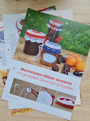 Marmeladenglas deckchen - marmeladenglas,