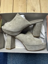 Konstantin Starke Sandalen Pantoletten Leder Grau 39