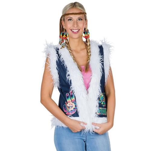 Hippie weste jeans unisex - weste,