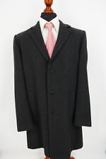 Strellson Herbst Winter Mantel Gr.52 Schurwolle Mix Schwarz Black Label Neuwerti