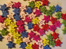 70 bunte Sterne 2 cm