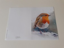 Grußkarte / Geschenkkarte, Vogel, Rotkehlchen