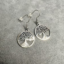 Baum Ohrringe – versilbert