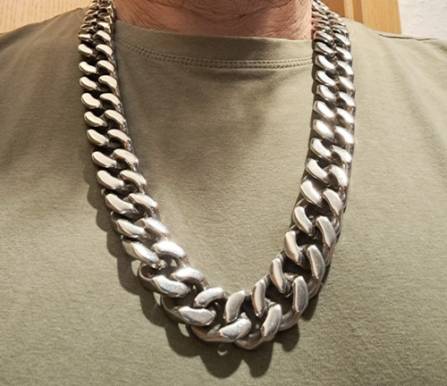 Xxl herren edelstahl halskette - herren,
