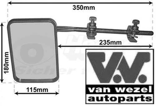 Van wezel 6420 außenspiegel - van,