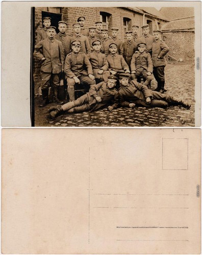 Ansichtskarte soldaten vor - ansichtskarte,