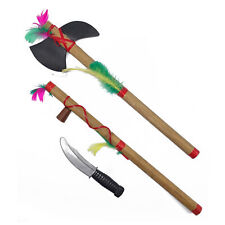 INDIANER SPIELSET KINDER # Karneval Kostüm Party Tomahawk Friedenspfeife Messer