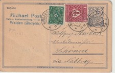 Postkarte WEIDEN, Oberpfalz