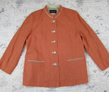 ADMONT CORAL LINEN JACKET HAND