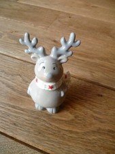 wunderschöne graue Dekofigur, Weihnachtselch, Elch