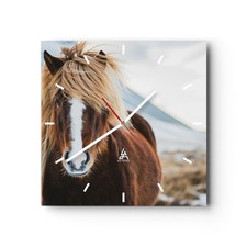 Modern wanduhr 40x40cm quadrat - wanduhr,