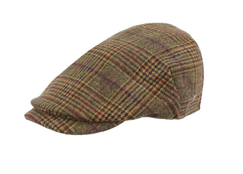Schiebermütze flatcap braun - flatcap,