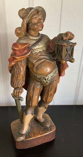 Alte holz figur laterne - figur,